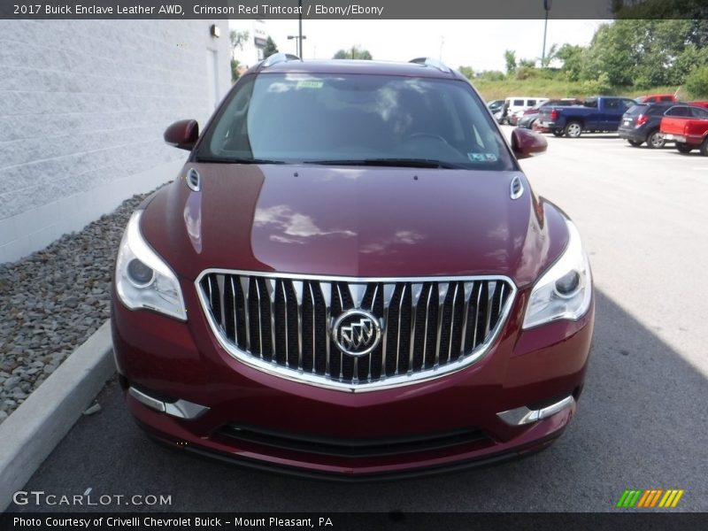 Crimson Red Tintcoat / Ebony/Ebony 2017 Buick Enclave Leather AWD