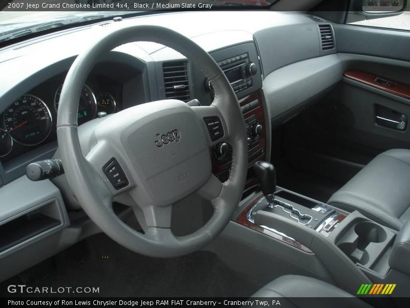 Black / Medium Slate Gray 2007 Jeep Grand Cherokee Limited 4x4