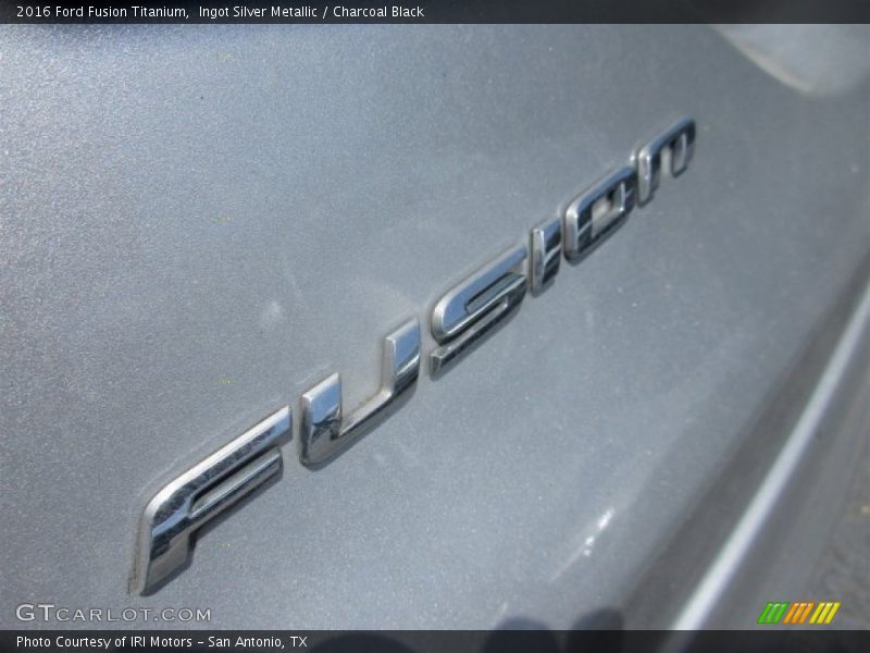 Ingot Silver Metallic / Charcoal Black 2016 Ford Fusion Titanium