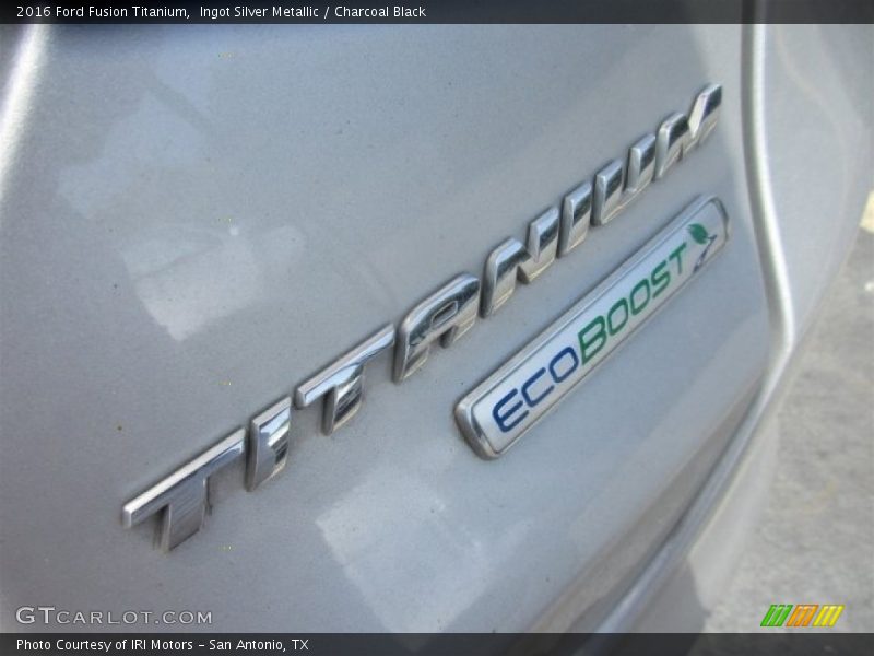 Ingot Silver Metallic / Charcoal Black 2016 Ford Fusion Titanium