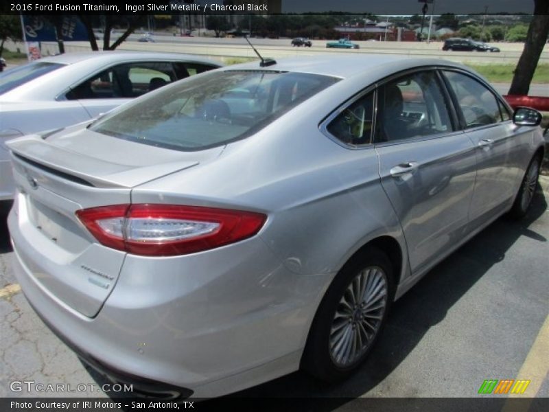 Ingot Silver Metallic / Charcoal Black 2016 Ford Fusion Titanium