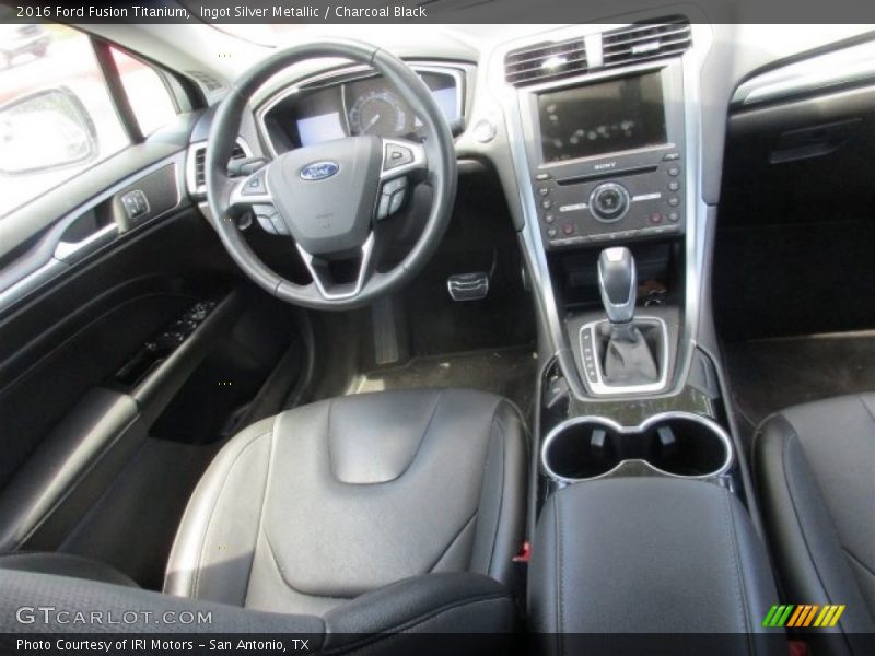 Ingot Silver Metallic / Charcoal Black 2016 Ford Fusion Titanium