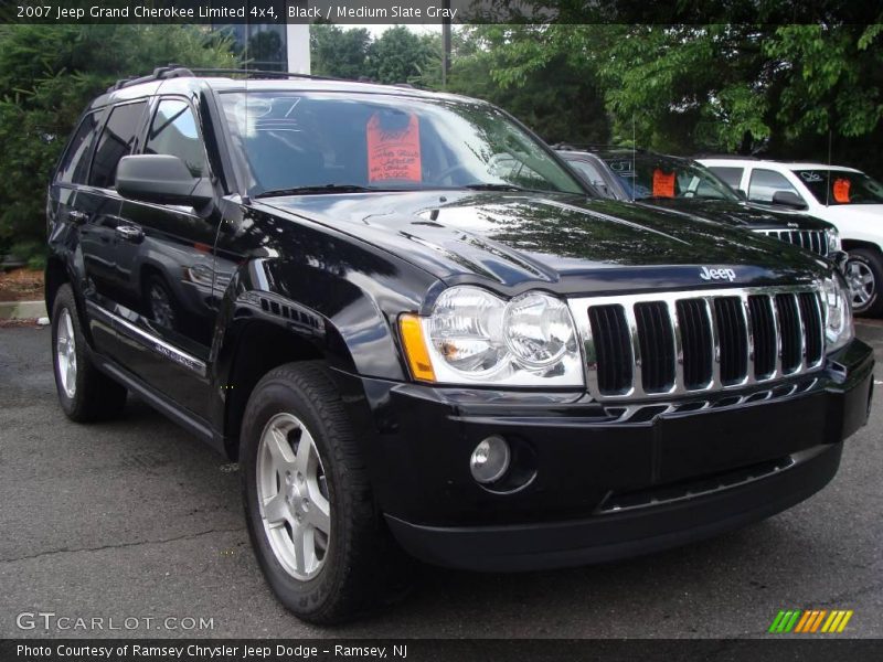 Black / Medium Slate Gray 2007 Jeep Grand Cherokee Limited 4x4