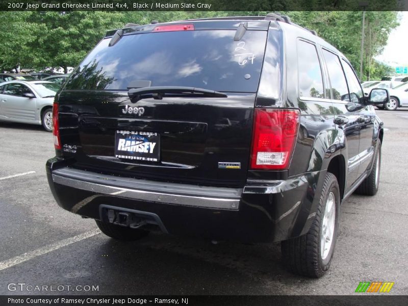 Black / Medium Slate Gray 2007 Jeep Grand Cherokee Limited 4x4