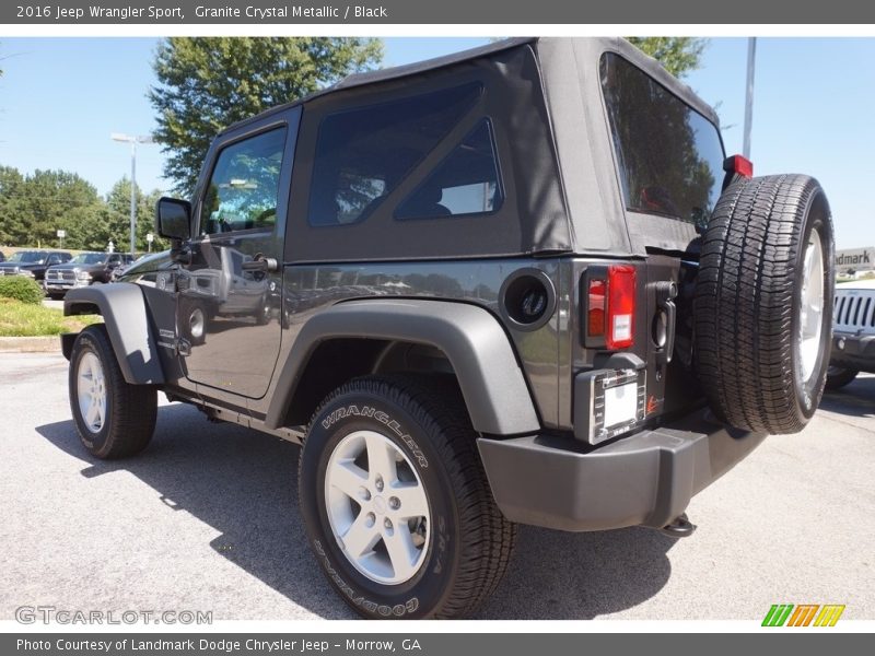 Granite Crystal Metallic / Black 2016 Jeep Wrangler Sport