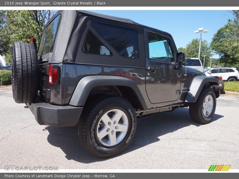 Granite Crystal Metallic / Black 2016 Jeep Wrangler Sport