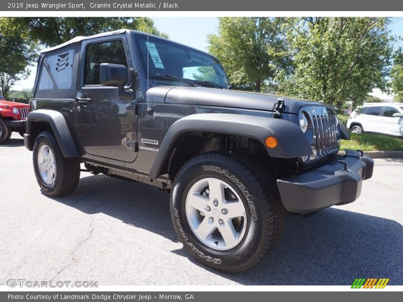 Granite Crystal Metallic / Black 2016 Jeep Wrangler Sport