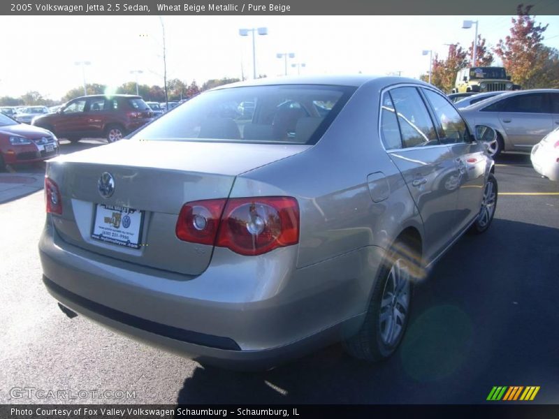 Wheat Beige Metallic / Pure Beige 2005 Volkswagen Jetta 2.5 Sedan