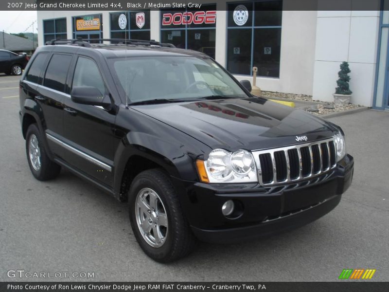 Black / Medium Slate Gray 2007 Jeep Grand Cherokee Limited 4x4