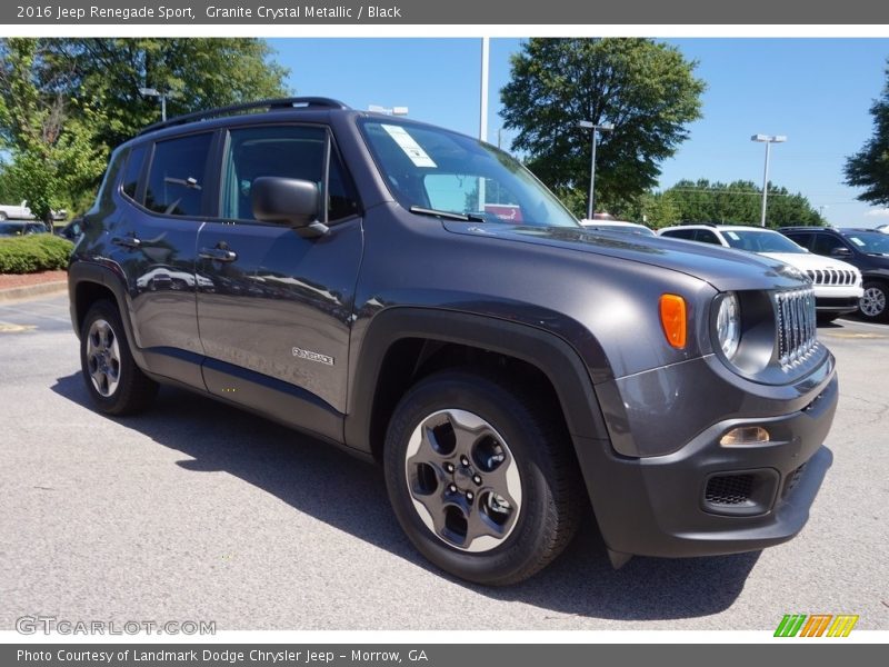 Granite Crystal Metallic / Black 2016 Jeep Renegade Sport