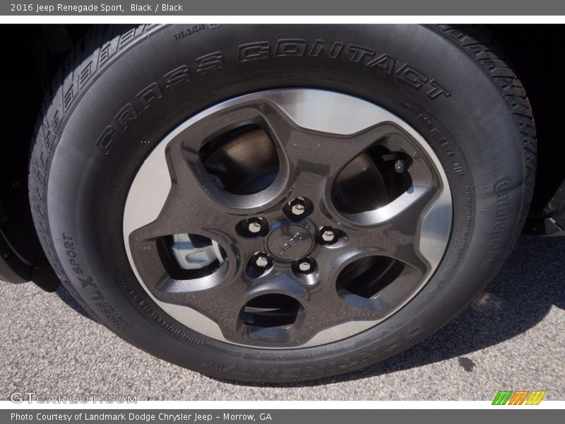 Black / Black 2016 Jeep Renegade Sport
