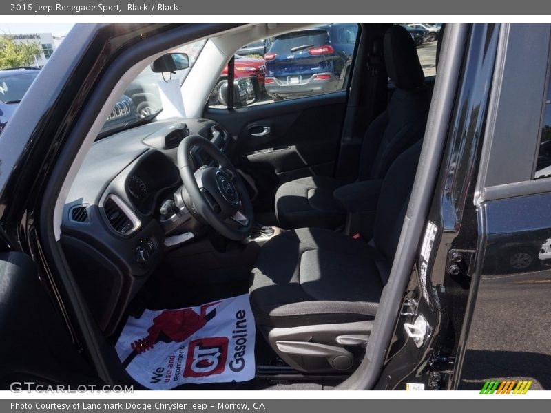 Black / Black 2016 Jeep Renegade Sport
