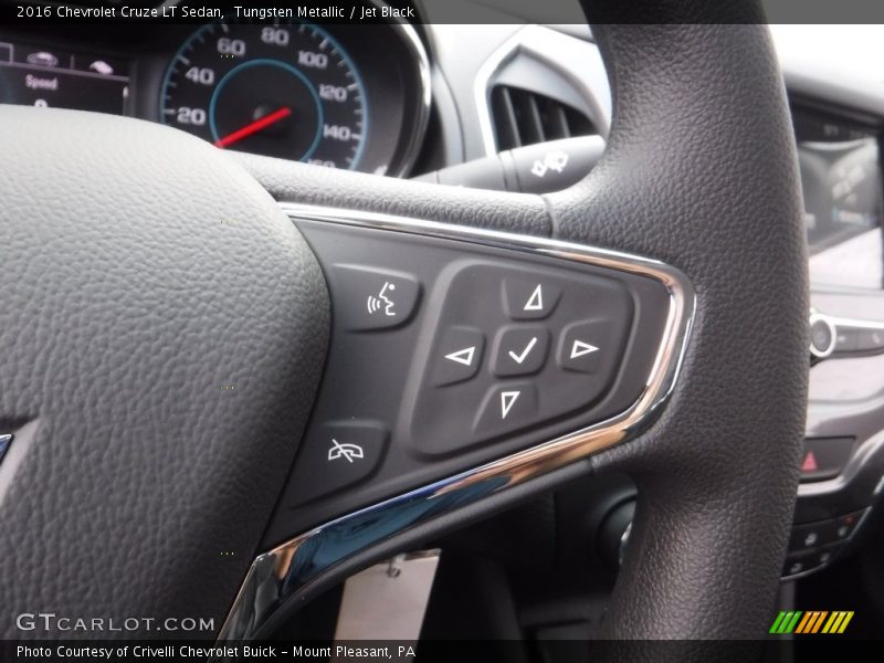 Tungsten Metallic / Jet Black 2016 Chevrolet Cruze LT Sedan