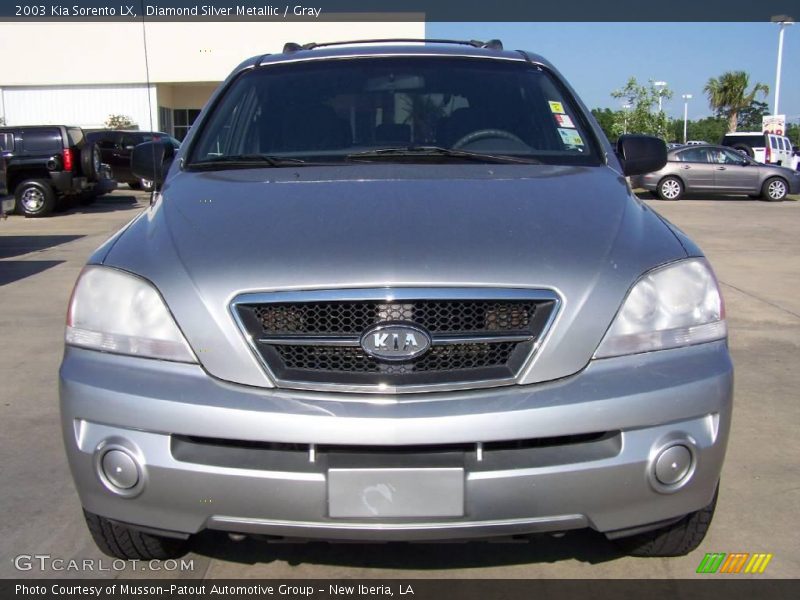 Diamond Silver Metallic / Gray 2003 Kia Sorento LX