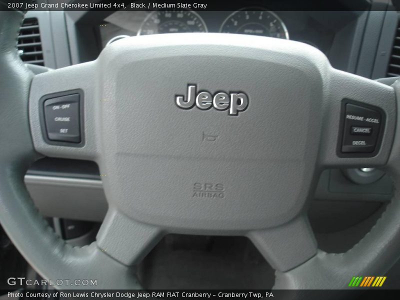 Black / Medium Slate Gray 2007 Jeep Grand Cherokee Limited 4x4