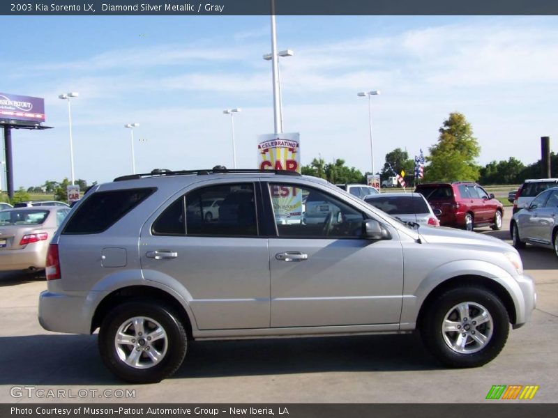 Diamond Silver Metallic / Gray 2003 Kia Sorento LX