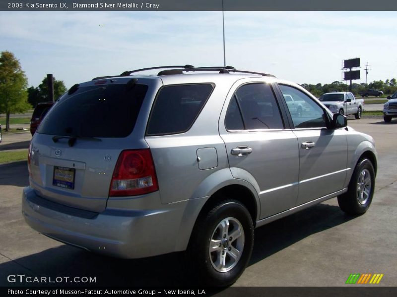 Diamond Silver Metallic / Gray 2003 Kia Sorento LX