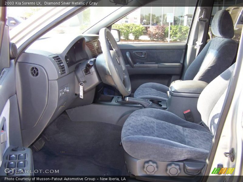 Diamond Silver Metallic / Gray 2003 Kia Sorento LX