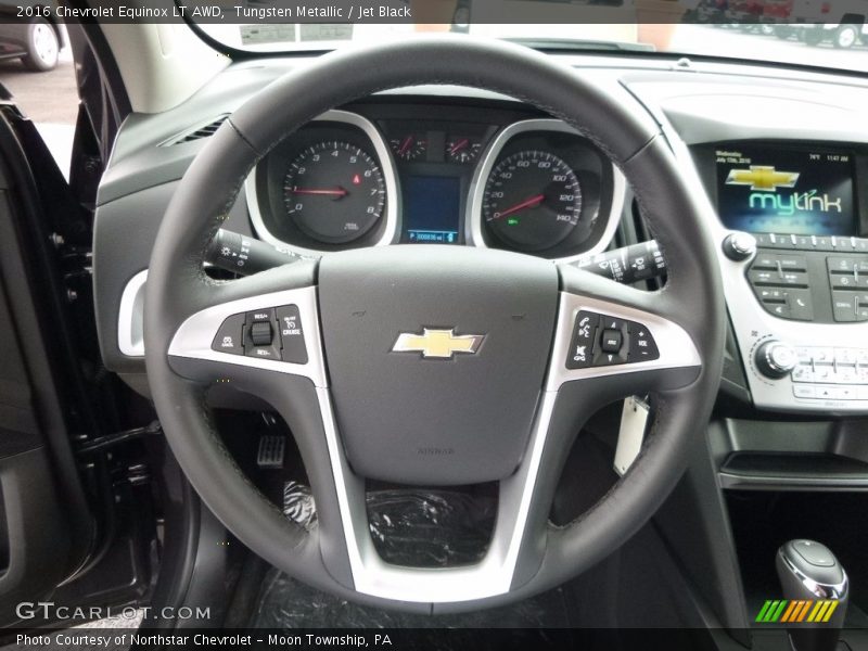 Tungsten Metallic / Jet Black 2016 Chevrolet Equinox LT AWD