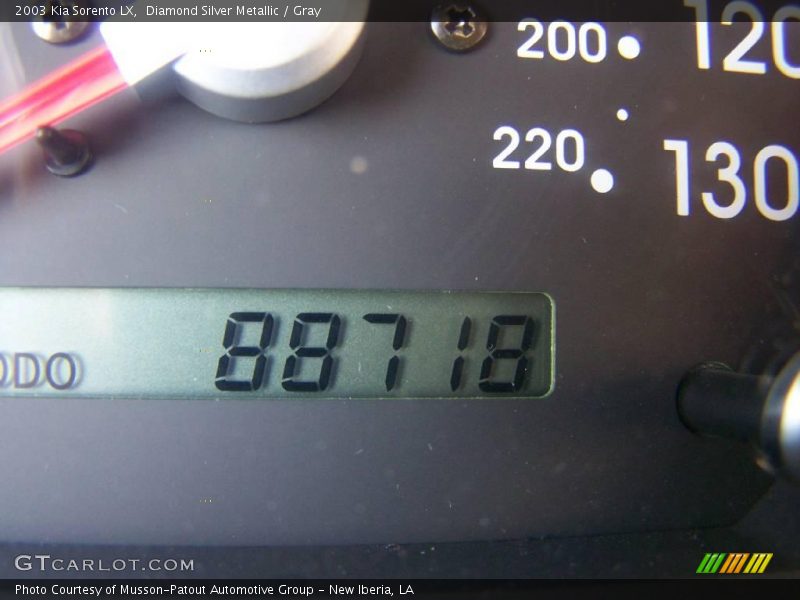Diamond Silver Metallic / Gray 2003 Kia Sorento LX