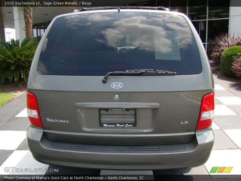 Sage Green Metallic / Beige 2005 Kia Sedona LX