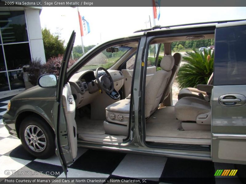 Sage Green Metallic / Beige 2005 Kia Sedona LX