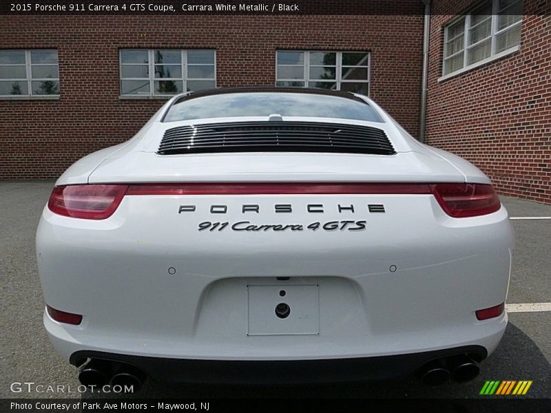 Carrara White Metallic / Black 2015 Porsche 911 Carrera 4 GTS Coupe