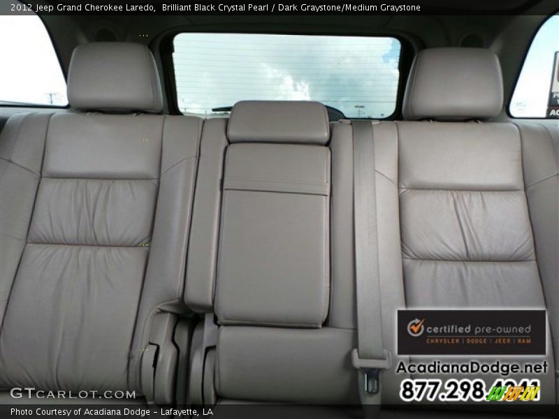 Brilliant Black Crystal Pearl / Dark Graystone/Medium Graystone 2012 Jeep Grand Cherokee Laredo
