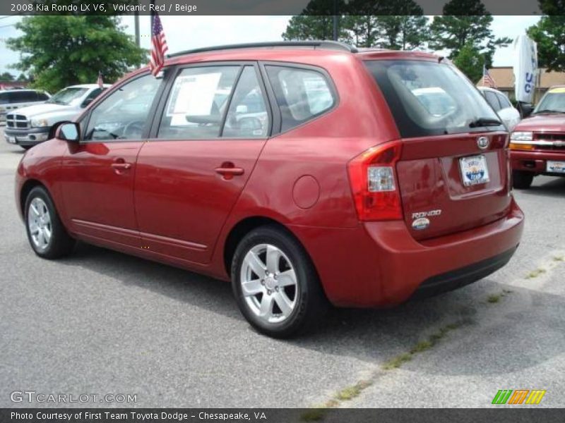 Volcanic Red / Beige 2008 Kia Rondo LX V6