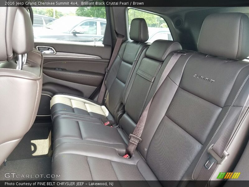 Brilliant Black Crystal Pearl / Brown 2016 Jeep Grand Cherokee Summit 4x4