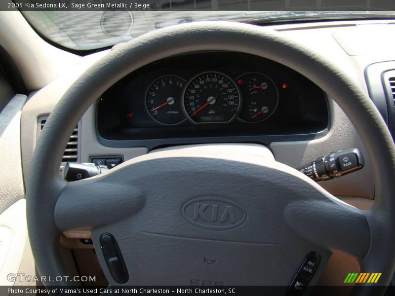 Sage Green Metallic / Beige 2005 Kia Sedona LX