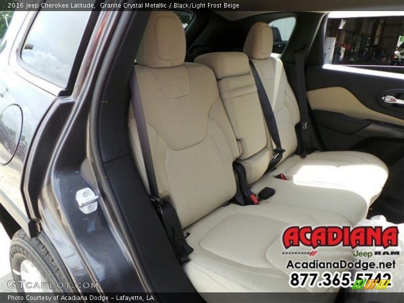 Granite Crystal Metallic / Black/Light Frost Beige 2016 Jeep Cherokee Latitude