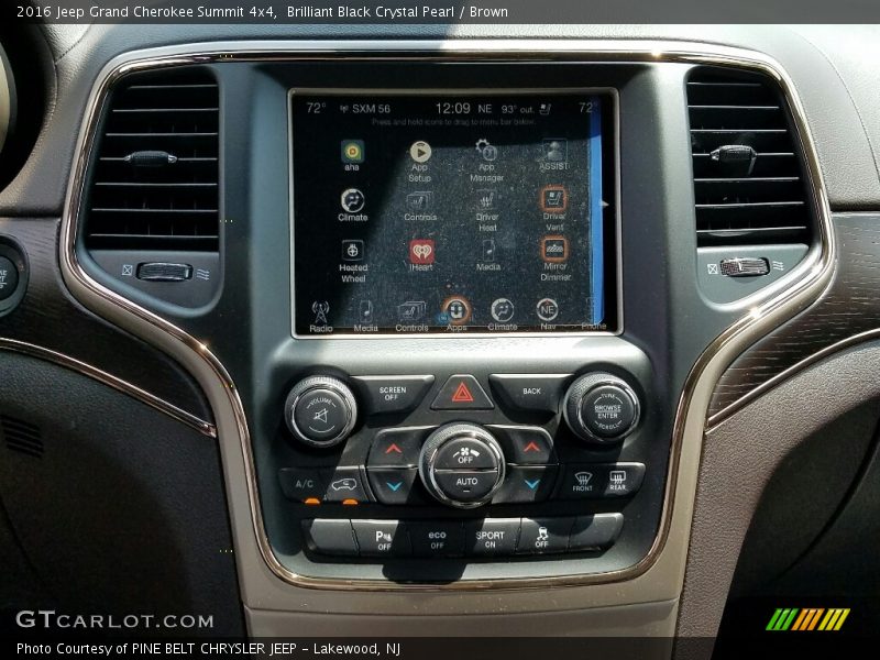 Brilliant Black Crystal Pearl / Brown 2016 Jeep Grand Cherokee Summit 4x4