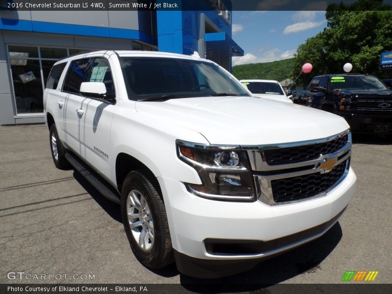 Summit White / Jet Black 2016 Chevrolet Suburban LS 4WD