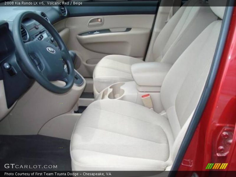 Volcanic Red / Beige 2008 Kia Rondo LX V6