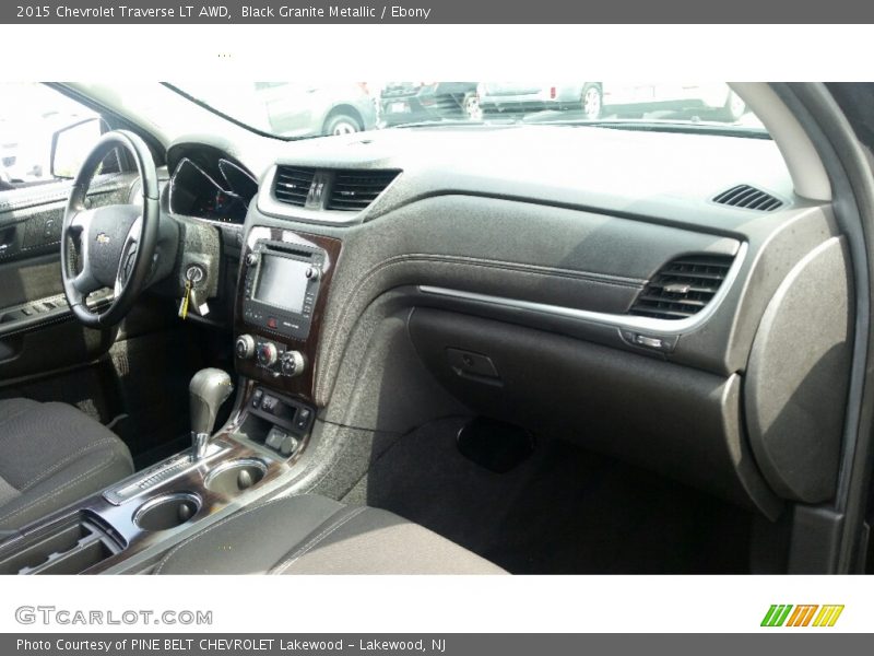 Black Granite Metallic / Ebony 2015 Chevrolet Traverse LT AWD