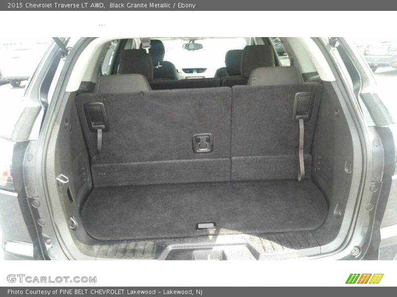 Black Granite Metallic / Ebony 2015 Chevrolet Traverse LT AWD
