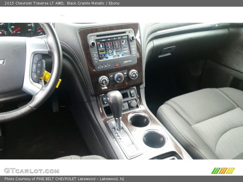 Black Granite Metallic / Ebony 2015 Chevrolet Traverse LT AWD