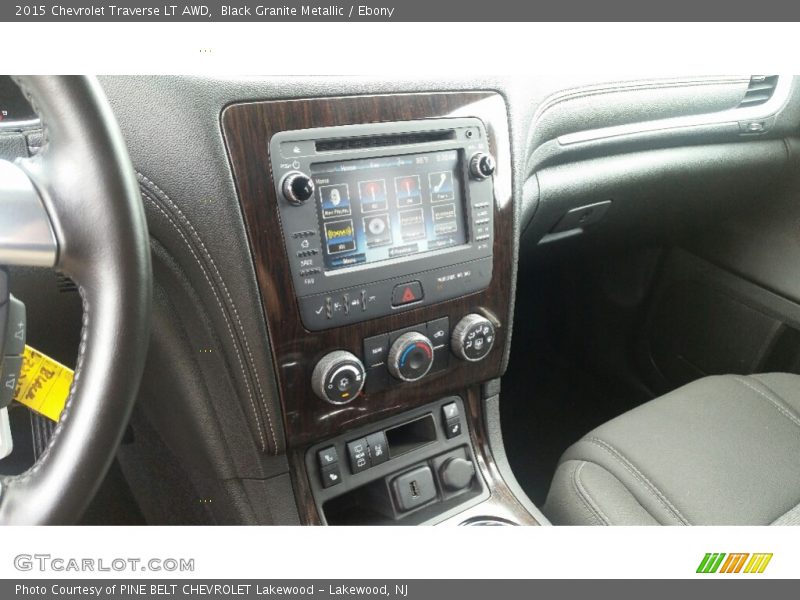 Black Granite Metallic / Ebony 2015 Chevrolet Traverse LT AWD