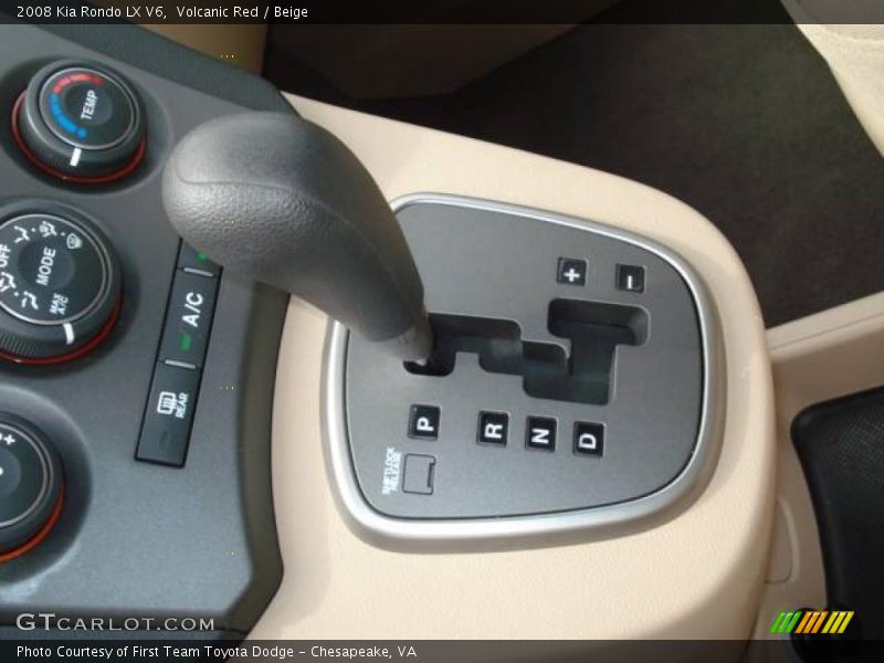 Volcanic Red / Beige 2008 Kia Rondo LX V6