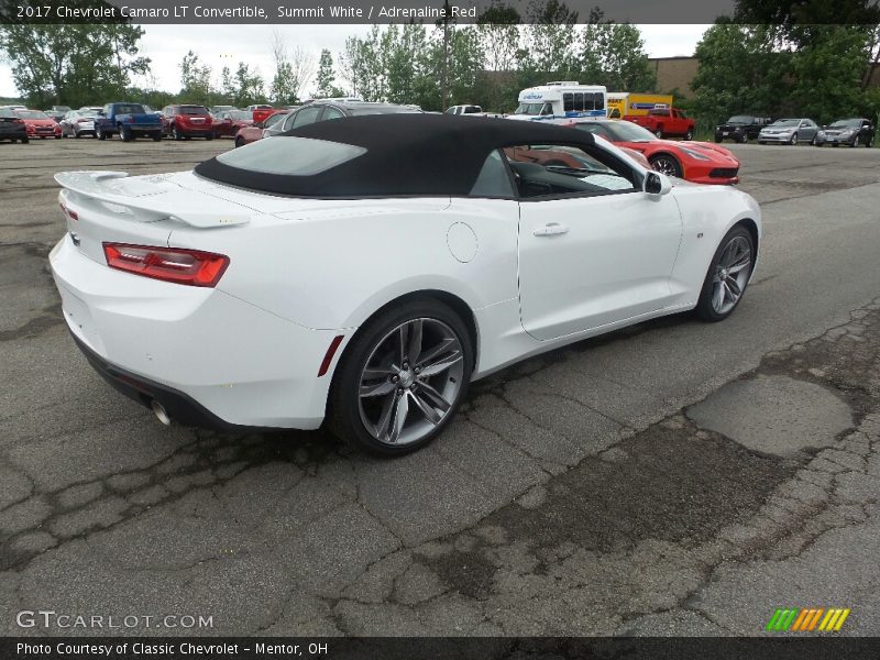 Summit White / Adrenaline Red 2017 Chevrolet Camaro LT Convertible