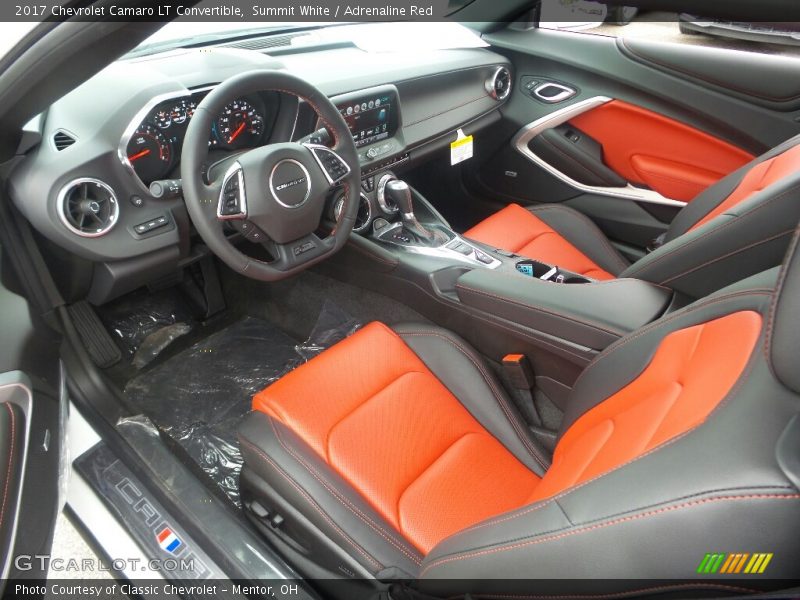  2017 Camaro LT Convertible Adrenaline Red Interior