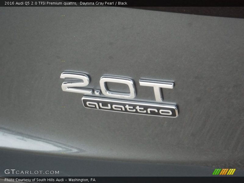 Daytona Gray Pearl / Black 2016 Audi Q5 2.0 TFSI Premium quattro