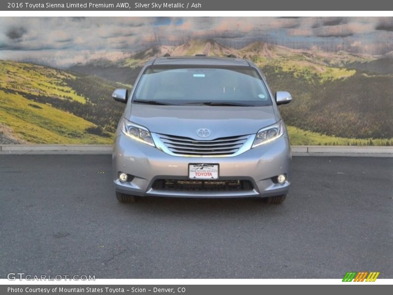 Silver Sky Metallic / Ash 2016 Toyota Sienna Limited Premium AWD