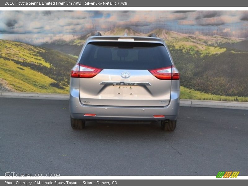 Silver Sky Metallic / Ash 2016 Toyota Sienna Limited Premium AWD