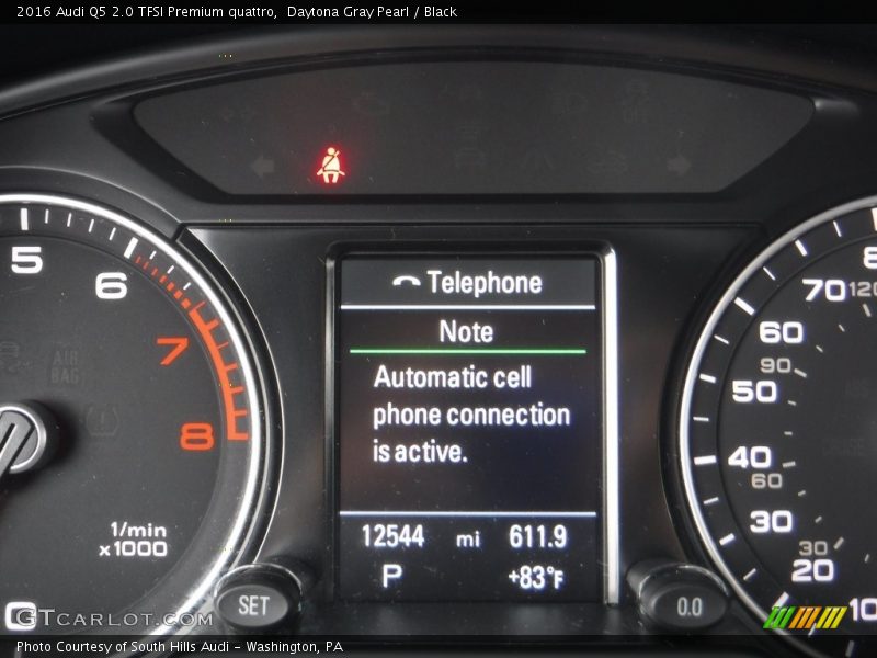 Daytona Gray Pearl / Black 2016 Audi Q5 2.0 TFSI Premium quattro