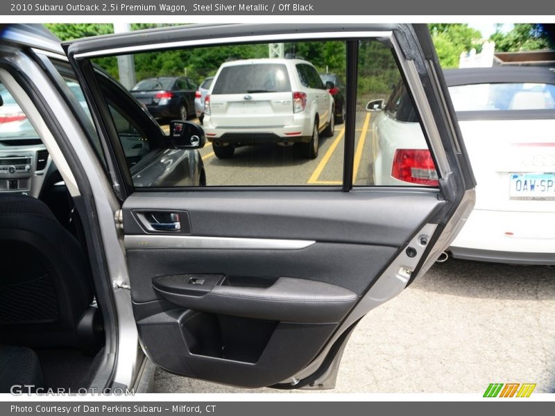 Steel Silver Metallic / Off Black 2010 Subaru Outback 2.5i Premium Wagon