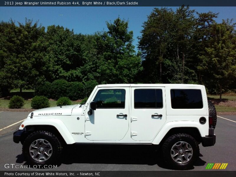 Bright White / Black/Dark Saddle 2013 Jeep Wrangler Unlimited Rubicon 4x4