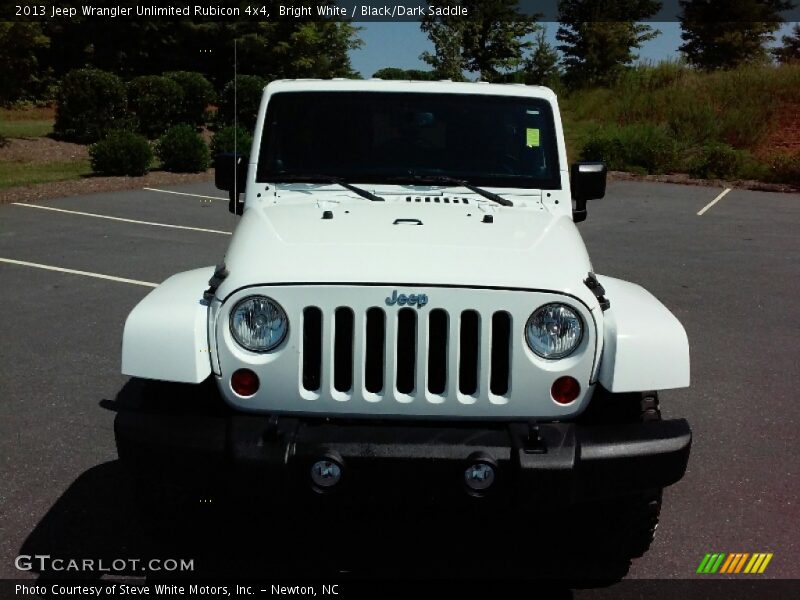 Bright White / Black/Dark Saddle 2013 Jeep Wrangler Unlimited Rubicon 4x4