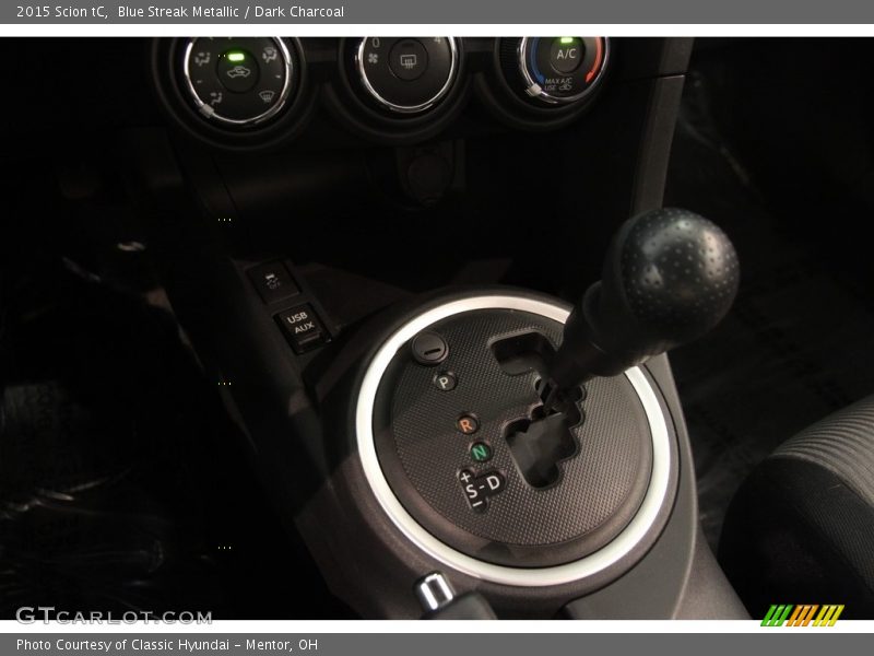 Blue Streak Metallic / Dark Charcoal 2015 Scion tC